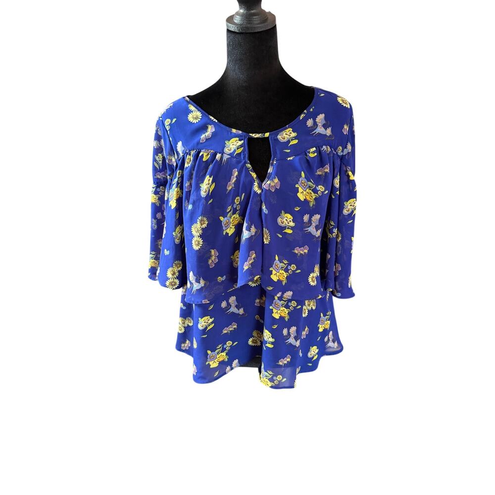 Her Universe Disney Alice in Wonderland 70th Anniversary Mary Blair Blouse Blue